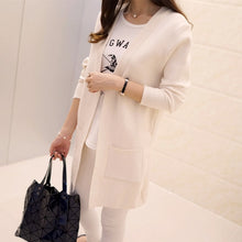 Load image into Gallery viewer, DRL Women's Autumn Winter Cardigan Sweater and Long Sections Wool Sweaters Slim Tight Bottoming Knitted Cardigans